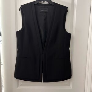 BCBGMaxAzria Black Vest Minimalist Design